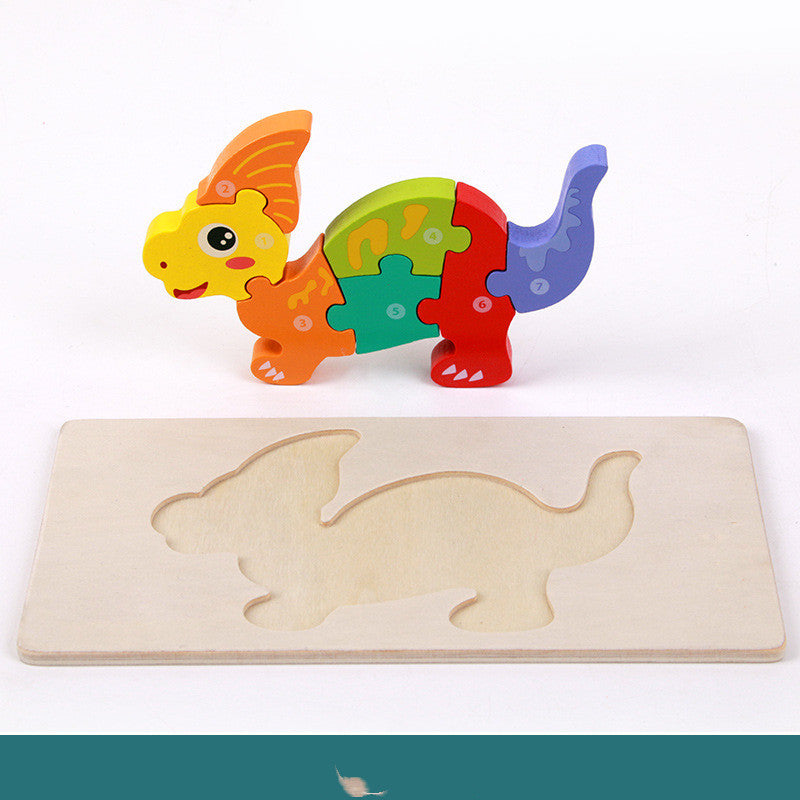 Montessori Numbered Animal Puzzle Set – Fine Motor & Sensory Development (Ages 2–4 Years)