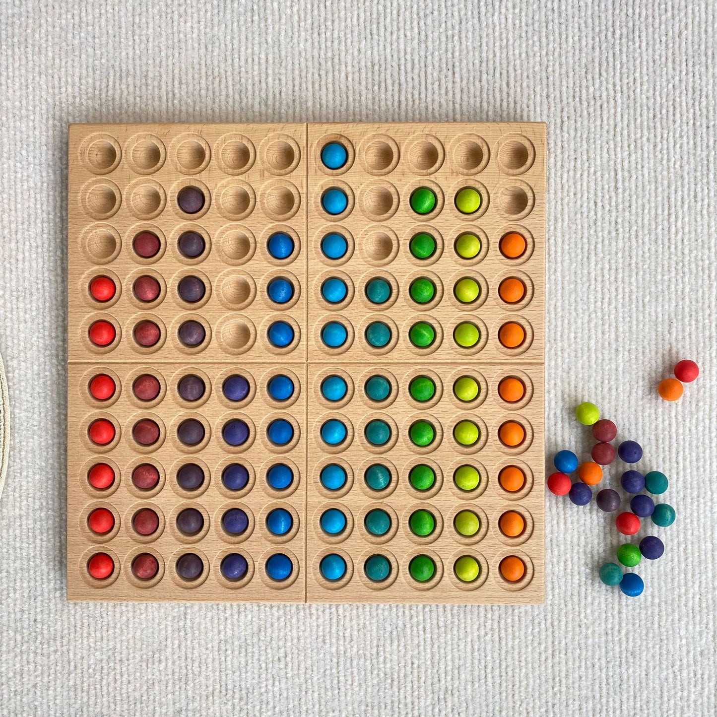 Montessori Counting & Number Board – Early Maths, Sorting & Number Sense (Ages 4–6)