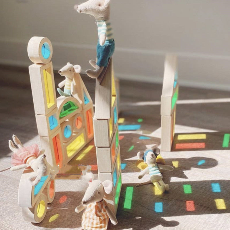 Montessori Sensory Colour Window Blocks – Visual Discrimination & Cognitive Development (Ages 2–4+ Years)