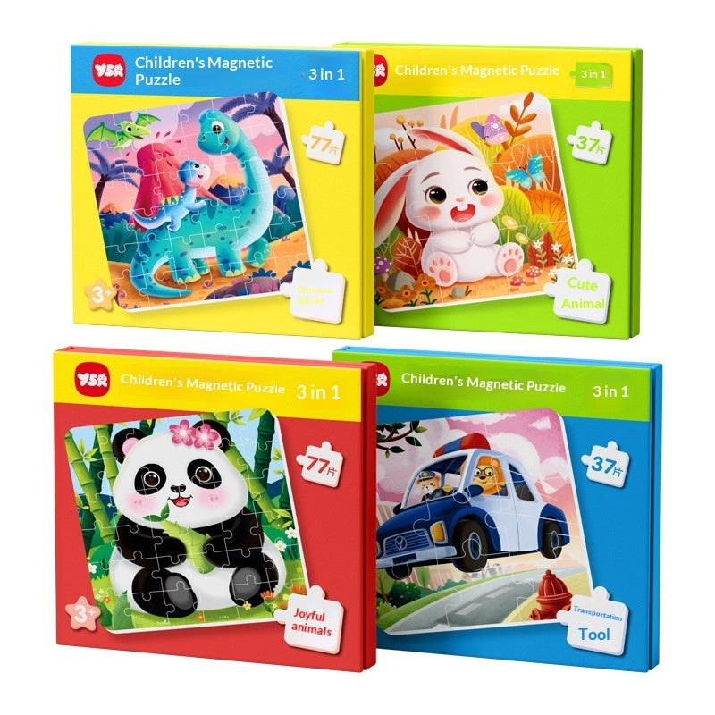 Montessori Large Logic Puzzle Set – Fine Motor & Cognitive Development (Ages 2–4 Years)