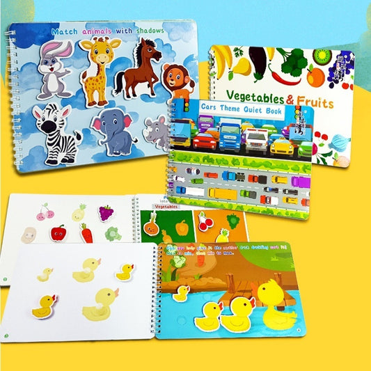 Montessori Pre-Literacy & Language Quiet Book – Early Learning Workbook (Ages 2–6)