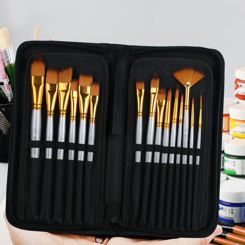 Professional Acrylic Paint Brush Set – Precision Art Tools (Ages 7–8+)