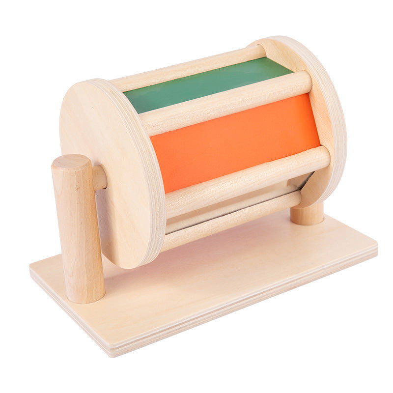 Textile Rolling Drum Sensory Toy (Ages 0–2)