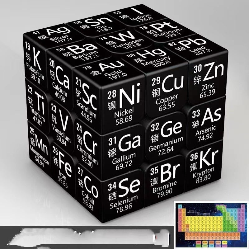 STEM Periodic Table & Advanced Formulae Rubik’s Cube – Science & Logical Thinking Challenge (Ages 7–8+ Years)