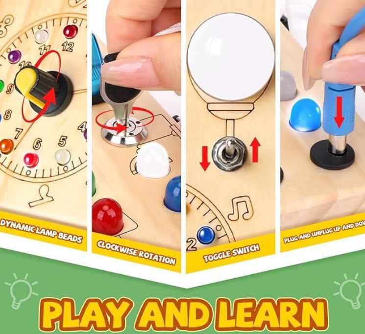 Sensory Regulation Fidget Board – Calm Focus & Self-Regulation Support (Ages 3–8 Years)