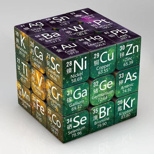 STEM Periodic Table & Advanced Formulae Rubik’s Cube – Science & Logical Thinking Challenge (Ages 7–8+ Years)