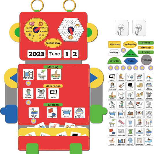 Visual Routine Planning Board – Practical Life Structure, Independence & Emotional Regulation (Ages 3–8)
