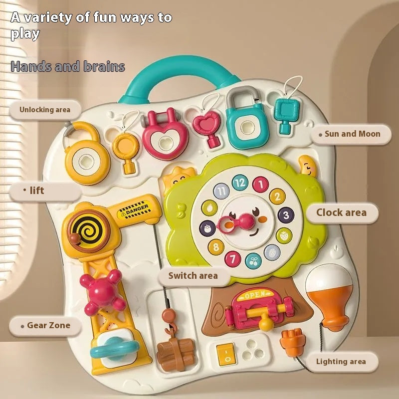 Toddler Busy Activity Board (Ages 1–2)