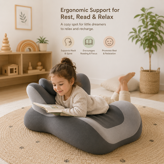 Ergonomic Reading Pillow & Tablet Support Cushion for Relaxation and Hands-Free Viewing