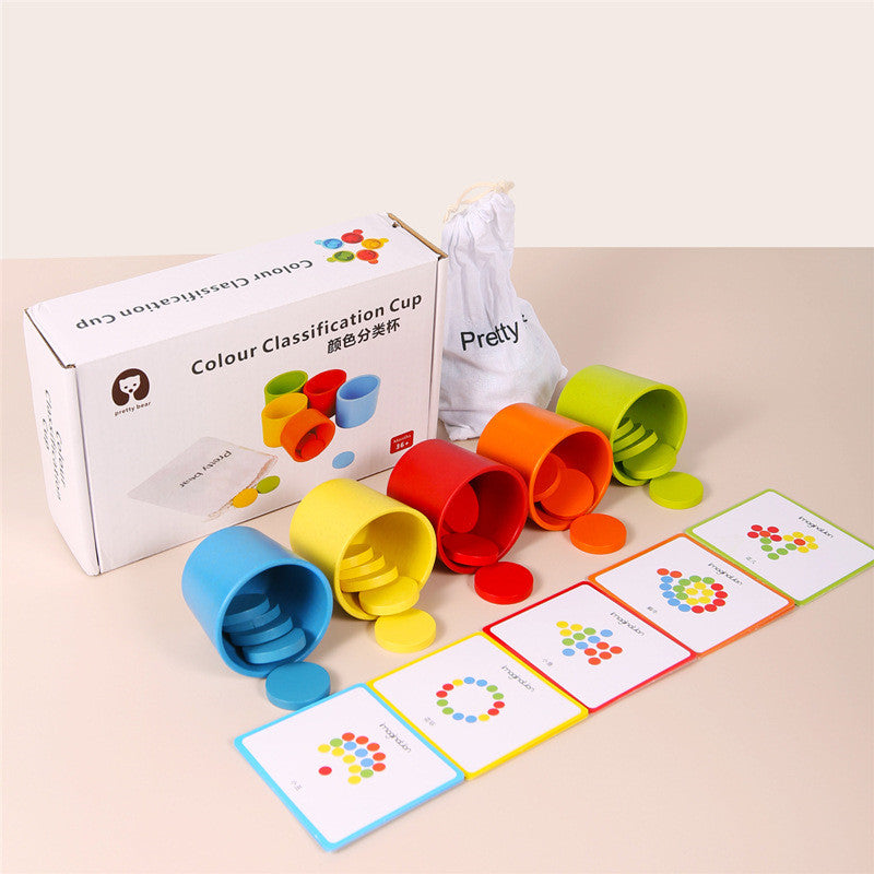 Montessori Colour Classification Cups – Colour Matching & Cognitive Development (Ages 2–4+ Years)