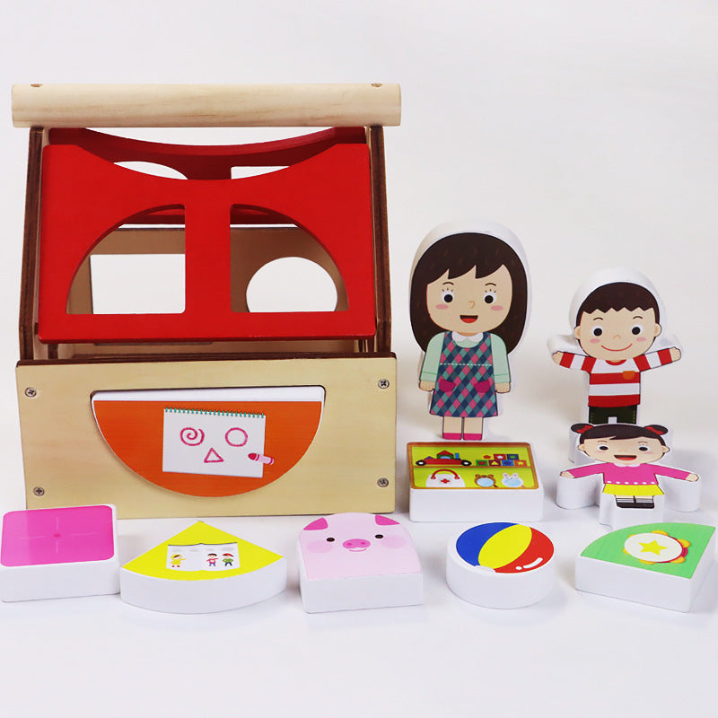 Montessori Farm Shape Sorting Play Set – Imaginative Play & Cognitive Development (Ages 3–5+ Years)