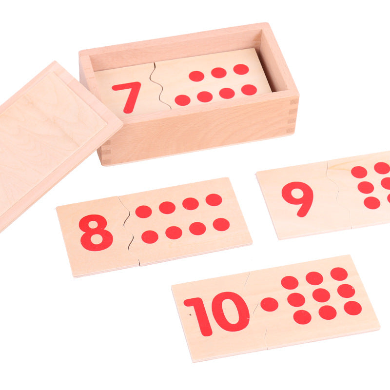 Montessori Number Match Puzzle – Early Numeracy Development (Ages 3–4+ Years)