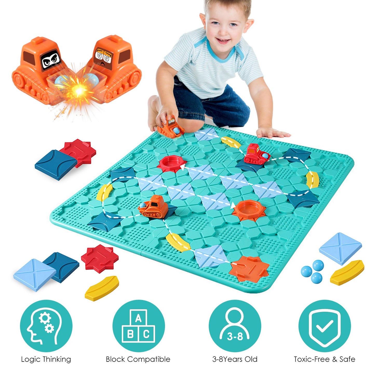 Interactive Imaginative Play Track Mat – Creativity & Cognitive Development (Ages 4–6 Years)