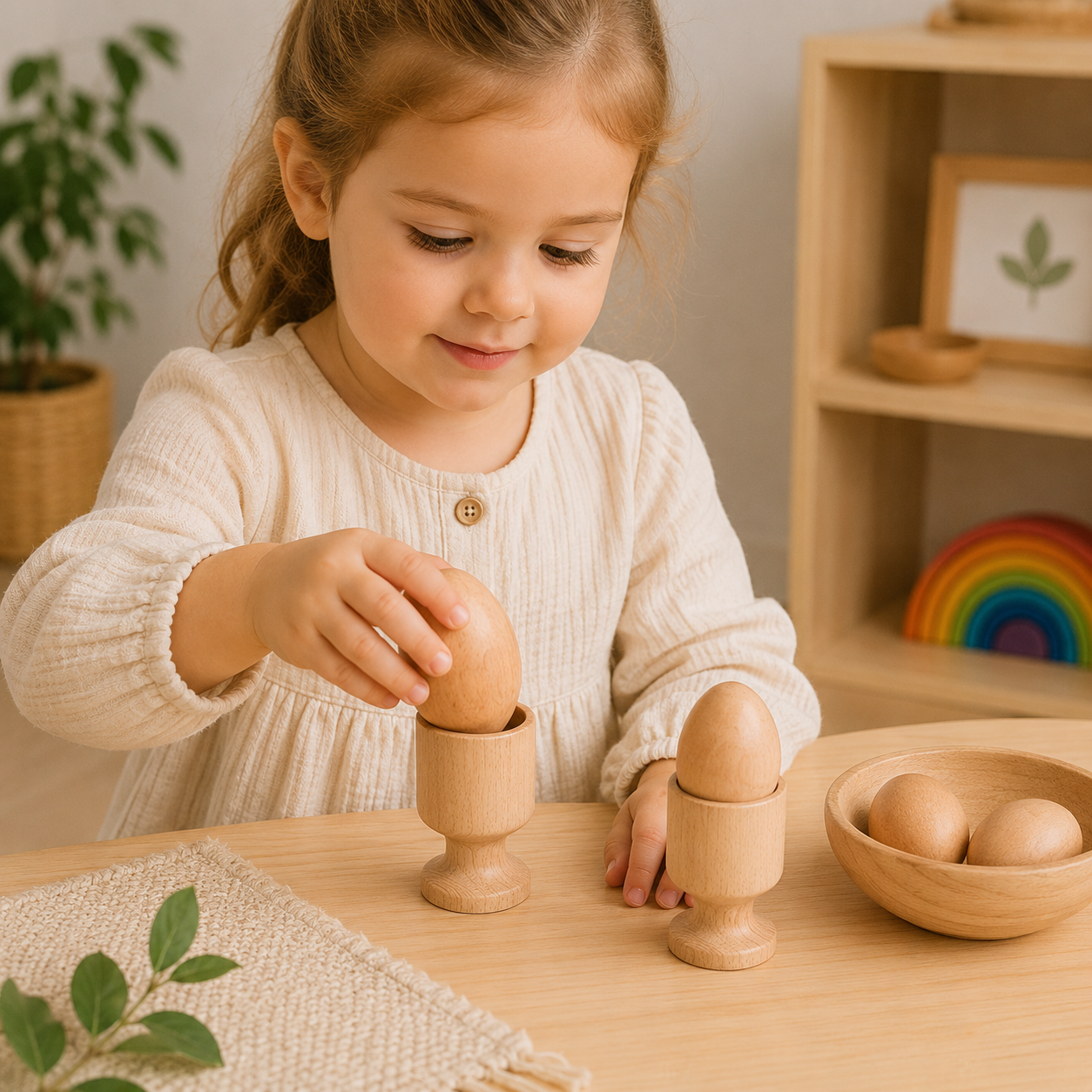 Montessori Sensory Discovery Set – Infant Wooden Interactive Learning Toys