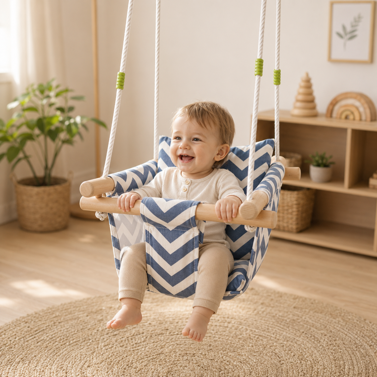 Kids Hanging Pod Swing Chair – Indoor & Outdoor Cocoon Seat for Children