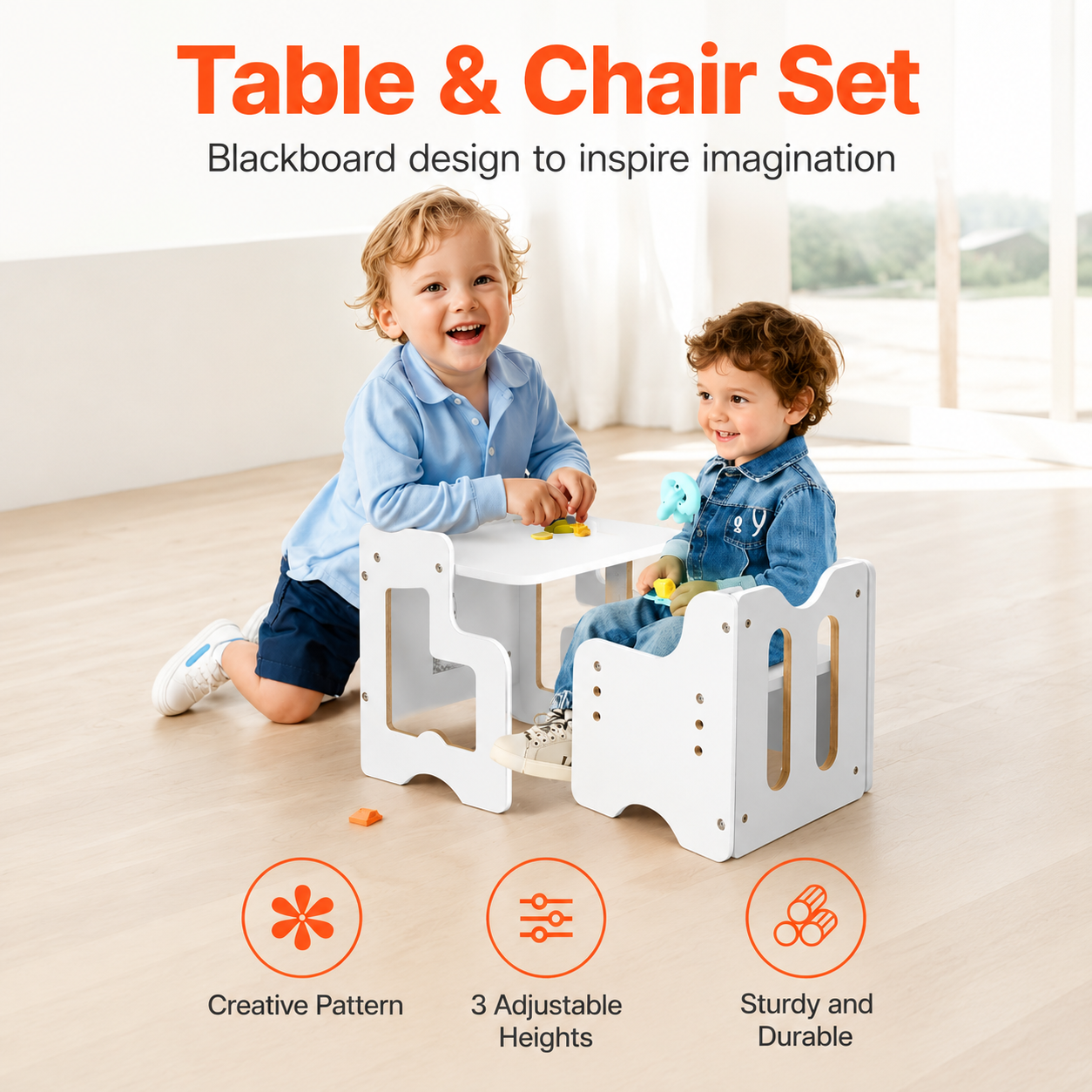 Montessori Weaning Table & Chair Set for Toddlers
