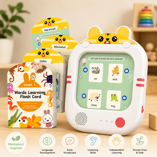 Interactive Learning Tablet for Kids with 40+ Flash Cards & Voice Learning Games