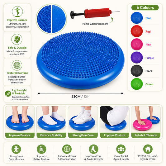Balance Stability Cushion Disc for Kids | Sensory Wobble Trainer
